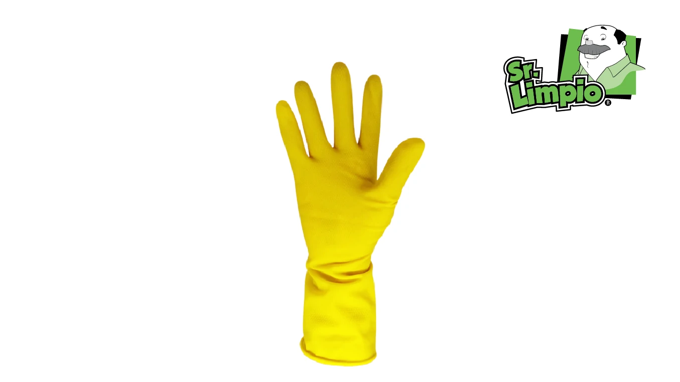 GUANTES AMARILLOS MAKO DE LATEX PARA LIMPIEZA - OUTLET - Artemiranda